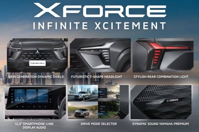 All NEW Mitsubishi XForce B-SUV 5 ที่นั่ง เวอร์ชั่นผลิตจริง ! เตรียม ...