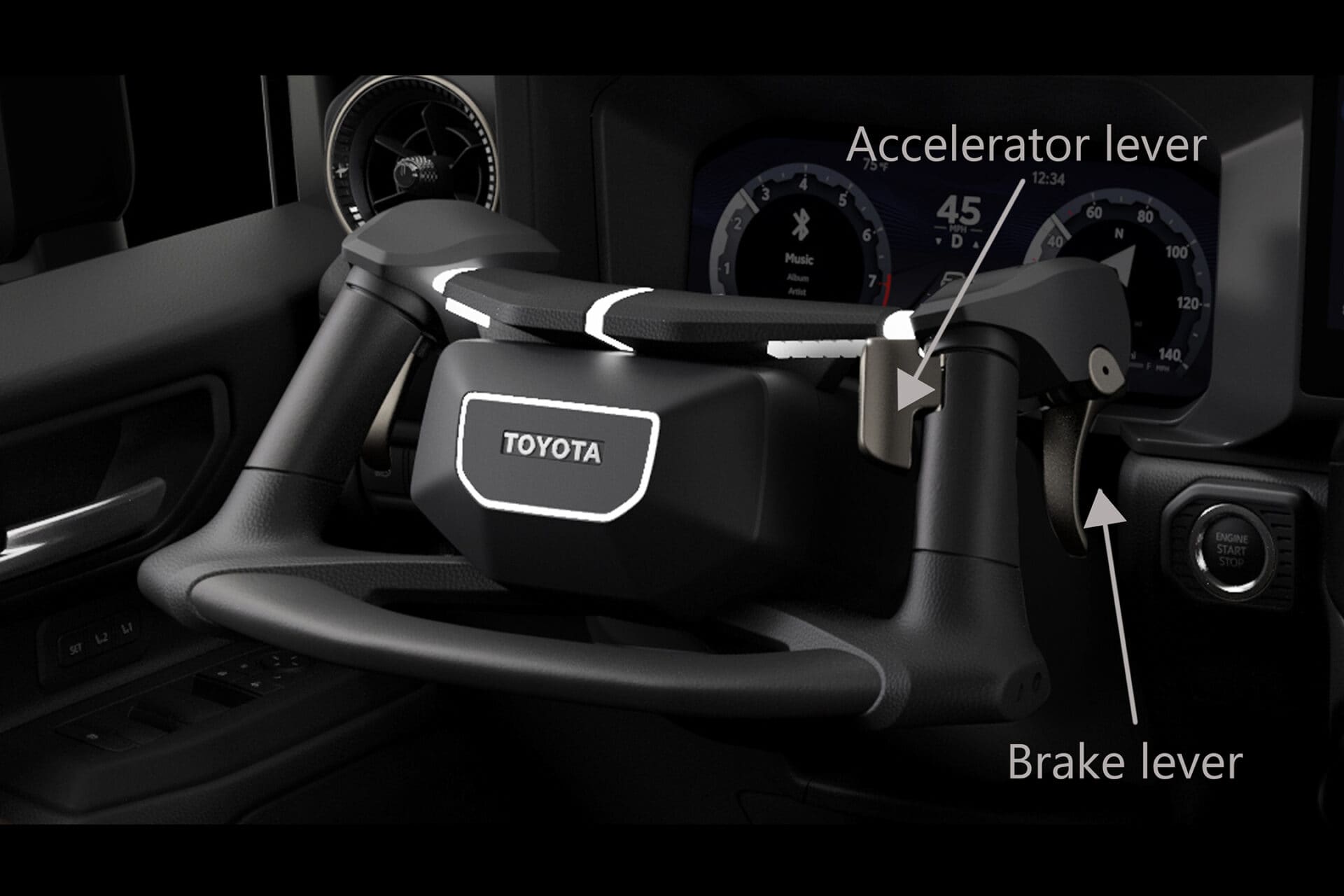 NEO Steer พวงมาลัยแบบใหม่จาก Toyota ยกแป้นคันเร่ง - เบรก มาไว้ที่พวง ...