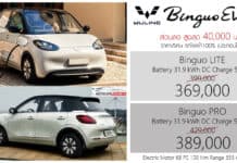 ส่วนลด 40,000 ! Wuling Binguo EV MY25 รถไฟฟ้า100% ราคาอย่างเป็นทางการ 369,000 – 389,000 บาท (ประกอบไทย)