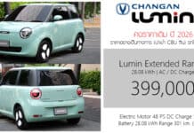 ChangAn Lumin DC รถไฟฟ้า100% ราคาอย่างเป็นทางการ : 399,000 บาท | คงราคาเดิม ปี 2026 ChangAn Lumin