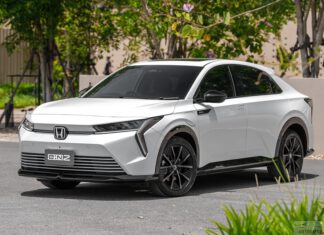 ภาพรถคันจริง Honda e:N2 รถไฟฟ้า100% ราคาอย่างเป็นทางการ : 1,429,000 บาท (นำเข้า CBU จีน) แบต 68.8 kWh DC 78 kW Honda e:N2