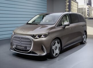 Mercedes-Benz VLE รถตู้ไฟฟ้า100% แบต 800V 115 kW วิ่งระยะกว่า 700 km. (WLTP) ชาร์จ DC 300 kW Mercedes-Benz VLE