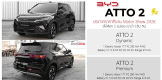 เปิดสเป็ค – ภาพรถคันจริง BYD ATTO 2 รถไฟฟ้า100% เวอร์ชั่นไทย B-SUV วางตำแหน่งตลาดต่ำกว่า ATTO 3 BYD ATTO 2