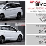 ส่วนลด 160,000 ! BYD M6 รถไฟฟ้า100% ราคาพิเศษ : 769,900 – 849,900 บาท (นำเข้า CBU จีน) | Motor Show 2026