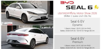 เปิดสเป็ค – ภาพรถคันจริง BYD Seal 6 EV รถไฟฟ้า100% เวอร์ชั่นไทย C-Segment Sedan ตำแหน่งตลาดต่ำกว่า Seal BYD Seal 6 EV