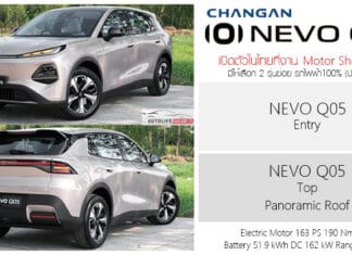 เปิดสเป็ค – ภาพรถคันจริง ChangAn NEVO Q05 รถไฟฟ้า100% B-SUV (ประกอบไทย) รุ่นน้อง Deepal S05 ช่วงราคา 600,000 บาท ChangAn NEVO Q05