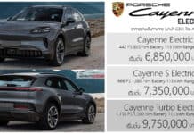Porsche Cayenne Electric (EV) รถไฟฟ้า100% ราคาอย่างเป็นทางการ เริ่มต้น 6,850,000 – 9,750,000 บาท (นำเข้า CBU) Porsche Cayenne Electric