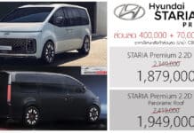 ส่วนลด 400,000 + 70,000 ! Hyundai STARIA Premium ราคาพิเศษ : 1,879,000 – 1,949,000 บาท | แคมเปญ Back to School Hyundai Staria Premium