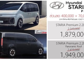 ส่วนลด 400,000 + 70,000 ! Hyundai STARIA Premium ราคาพิเศษ : 1,879,000 – 1,949,000 บาท | แคมเปญ Back to School Hyundai Staria Premium
