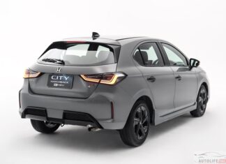 ภาพรถคันจริง Honda City Minorchange 2026 (Hatchback) ราคาอย่างเป็นทางการ : 579,000 – 749,000 บาท | TURBO / e:HEV Honda City Minorchange 2026