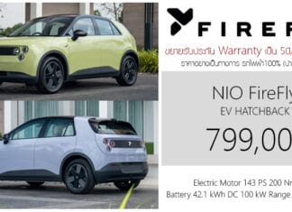 NIO FireFly รถไฟฟ้า100% ราคาอย่างเป็นทางการ : 799,000 บาท | ขยายการรับประกัน Warranty 5 ปี 150,000 km. Nio Firefly