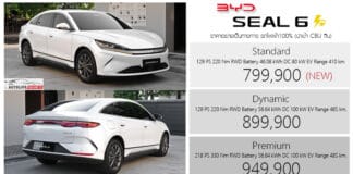 BYD Seal 6 EV รถไฟฟ้า100% ราคาอย่างเป็นทางการ : 799,900 – 949,900 บาท | C-Segment Sedan รุ่นย่อยใหม่ BYD SEAL 6 EV