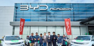 BYD-LINE MAN ส่งมอบรถยนต์ไฟฟ้าบริการให้เช่าบน LINE MAN RIDE BYD