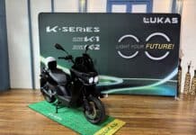 ภาพรถคันจริง LUKAS K-Series มอเตอร์ไซค์ไฟฟ้า 100% สัญชาติไทย 2 รุ่นย่อย ราคา 69,900-88,000 บาท LUKAS