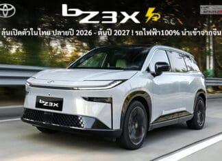 ลุ้นขายในไทย ปลายปี 2026 – ต้นปี 2027 ! Toyota BZ3X รถไฟฟ้า100% B-SUV แบต 67.9 kWh วิ่งระยะ 565 km. นำเข้าจากจีน Toyota BZ3X