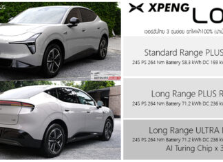 เปิดสเป็ค – ภาพรถคันจริง XPENG L03 รถไฟฟ้า100% เวอร์ชั่นไทย 3 รุ่นย่อย รุ่น Top ULTRA ชิป Turing AI 3 ตัว XPENG L03