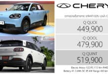 CHERY Q รถไฟฟ้า100% ราคาอย่างเป็นทางการ : 449,900 – 519,900 บาท (นำเข้า CBU จีน) | สีฟ้า Bubble Blue CHERY Q