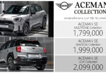 MINI ACEMAN SE Collection ราคาอย่างเป็นทางการ : 1,799,000 – 2,099,000 บาท (นำเข้า CBU) 3 สไตล์ Limited Edition