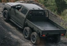 Ford 6×6 Ranger Super Duty ยานพาหนะทางทหาร 6 ล้อต้นแบบ สำหรับกองทัพอังกฤษ