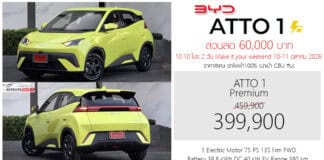 ส่วนลด 60,000 ! BYD ATTO 1 รถไฟฟ้า100% ราคาพิเศษ : 399,900 บาท (นำเข้า CBU จีน) | โปร 10.10 2 วัน 10-11 ตุลาคม 2026 BYD ATTO 1