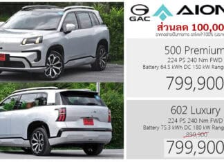 ส่วนลด 100,000 ! GAC AION V 602 Luxury รถไฟฟ้า100% ราคา : 799,900 บาท (ประกอบไทย) | แคมเปญ Motor Expo 2026