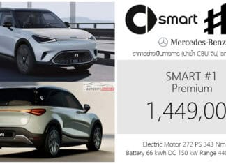 Smart #1 รถไฟฟ้า100% ราคาอย่างเป็นทางการ : 1,449,000 บาท (นำเข้า CBU จีน) | SUV x Mercedes-Benz